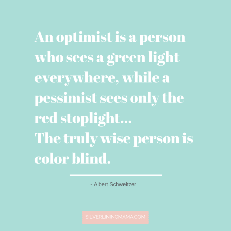 Optimist Sees Green